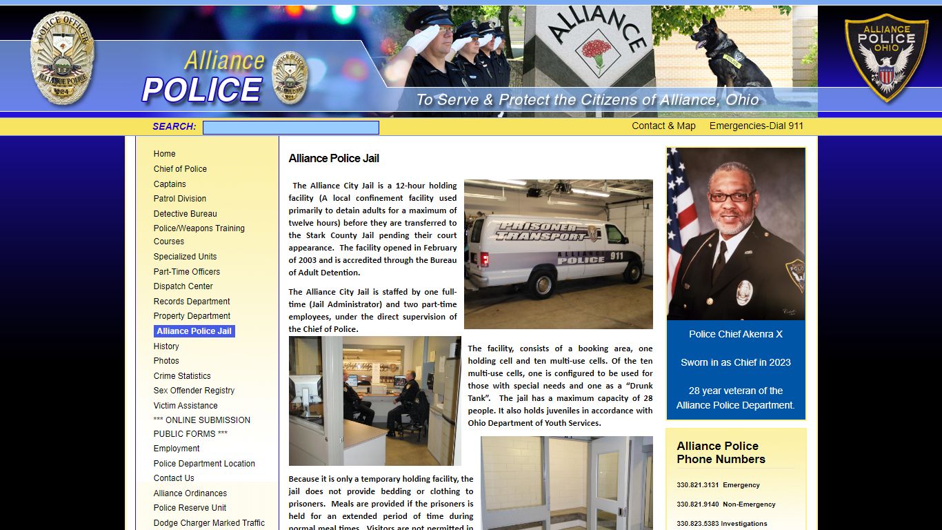 Alliance Police Jail | Alliance Police